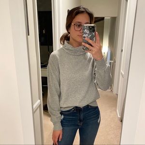 Gray turtleneck